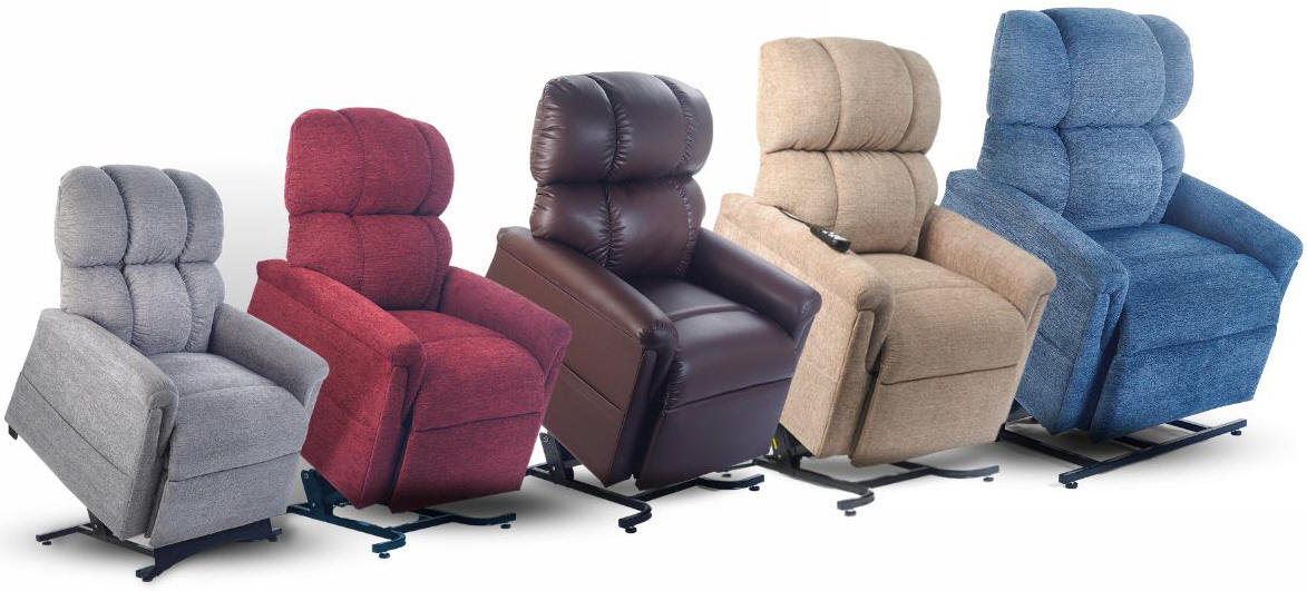 San Francisco golden maxicomfort lift chair recliner leather heat massage twilight cloud