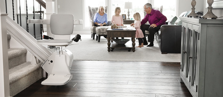 San Francisco Bruno Elan straight indoor chair lift