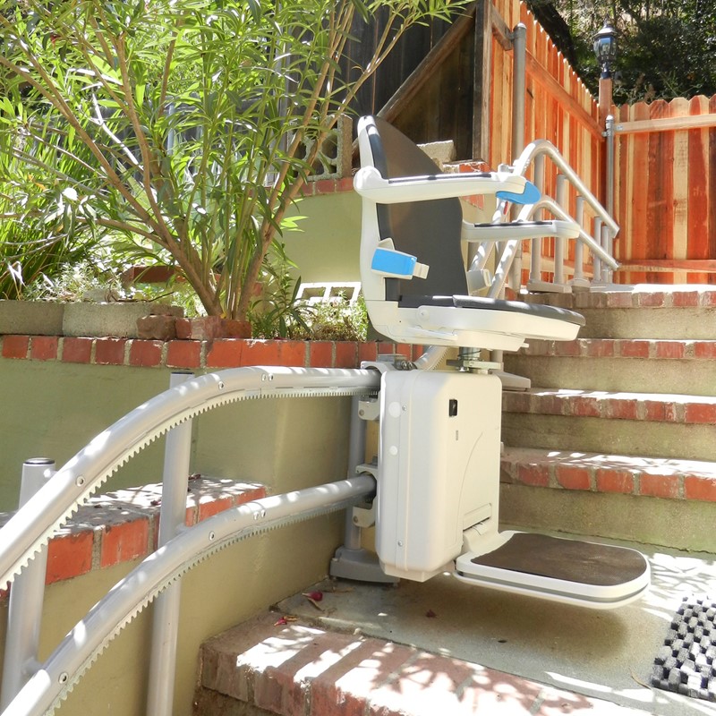 Outdoor outside experior bruno elite stairlift chair