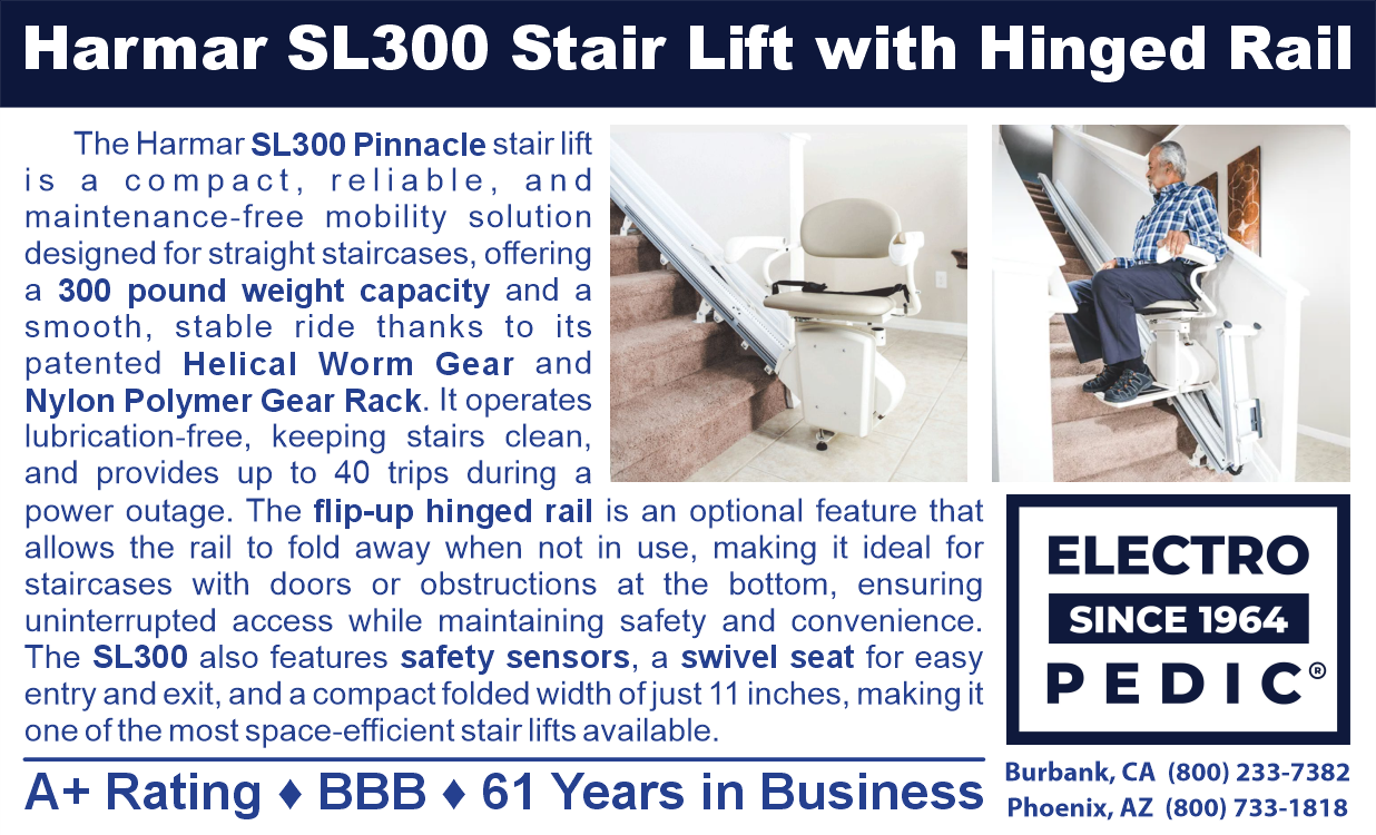 San Francisco harmar stair lift sl300 pinnacle price with hinged rail