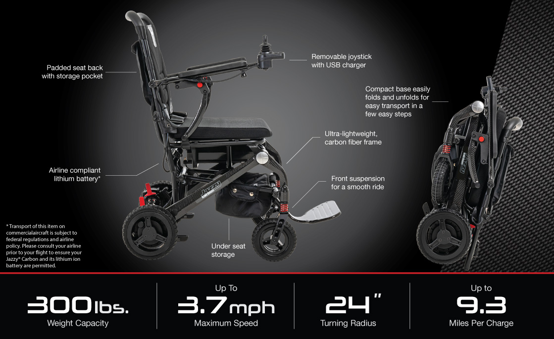 carbon foldable wheel chair electric power in San Francisco
